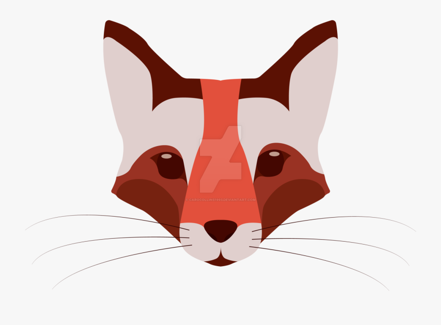 Fox Head Vector - Clip Art, Transparent Clipart
