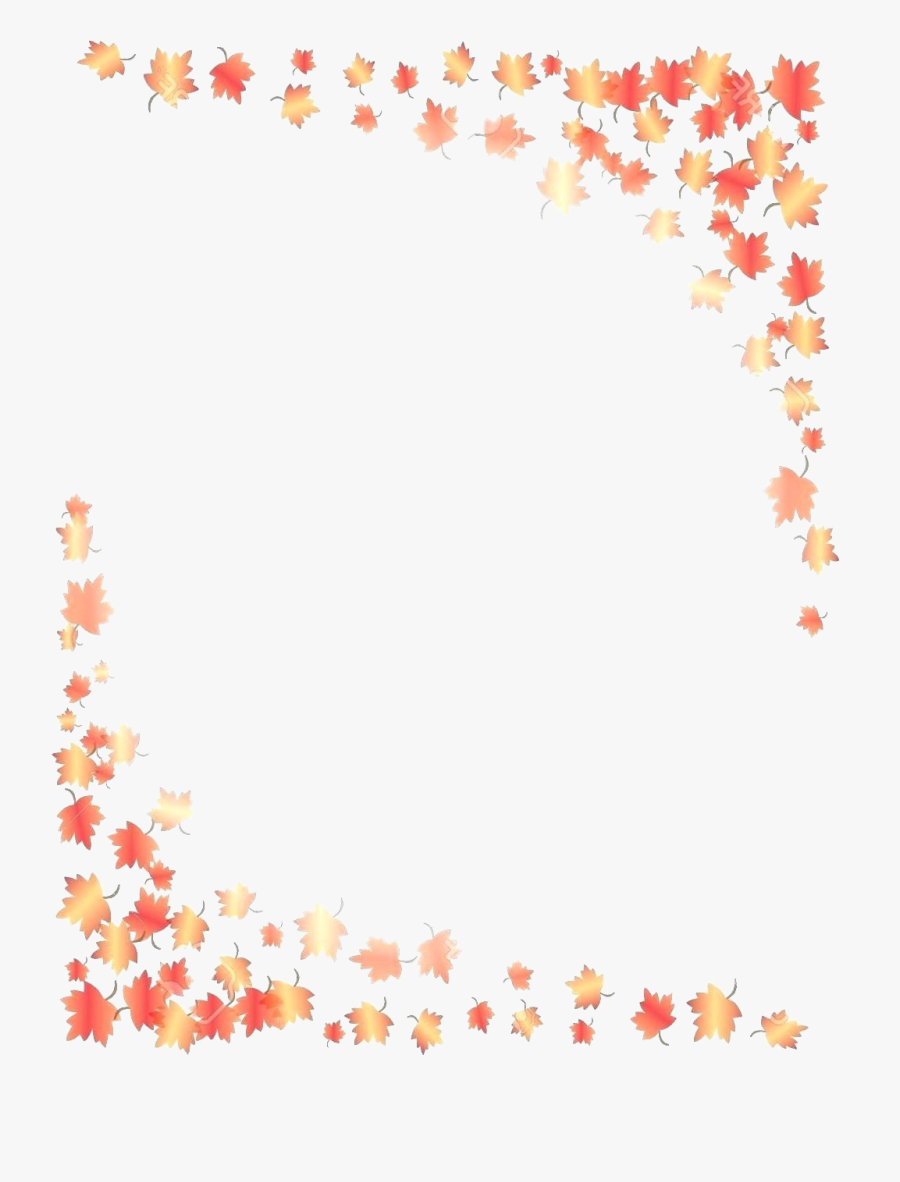 Fall Border Png Photo - Png Fall Page Border, Transparent Clipart