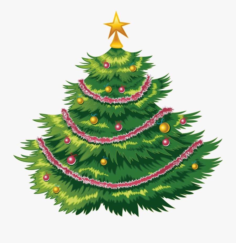 Christmas Tree Cartoon Big, Transparent Clipart