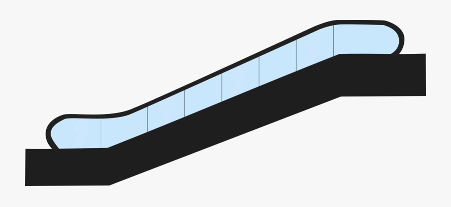 Escalator Clip Art - Escalator Side View Vector, Transparent Clipart