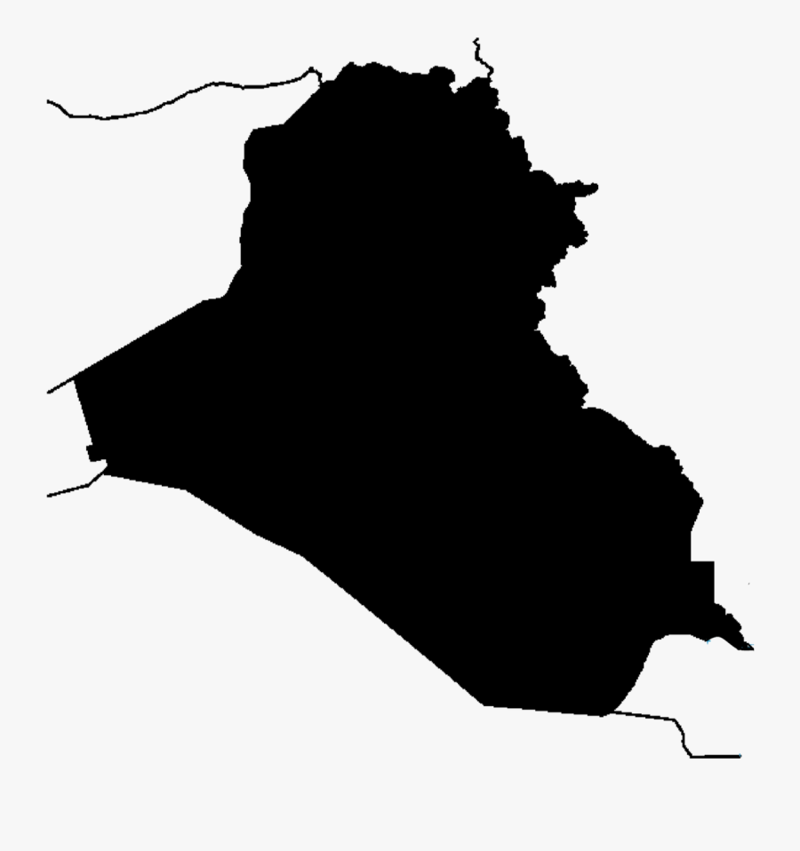Between Iraq And A Hard Place - Iraq Map Vector, Transparent Clipart