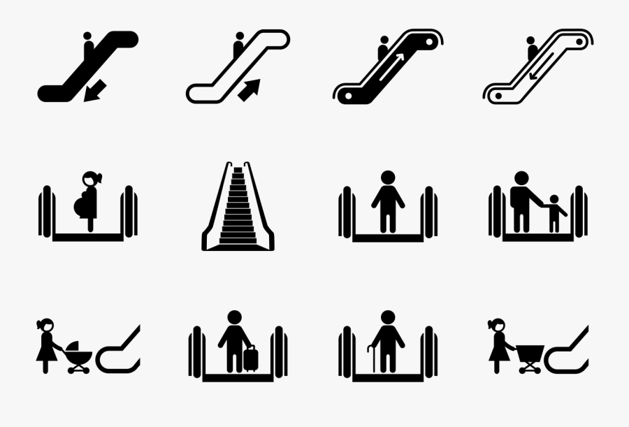 Escalator Clipart, Transparent Clipart