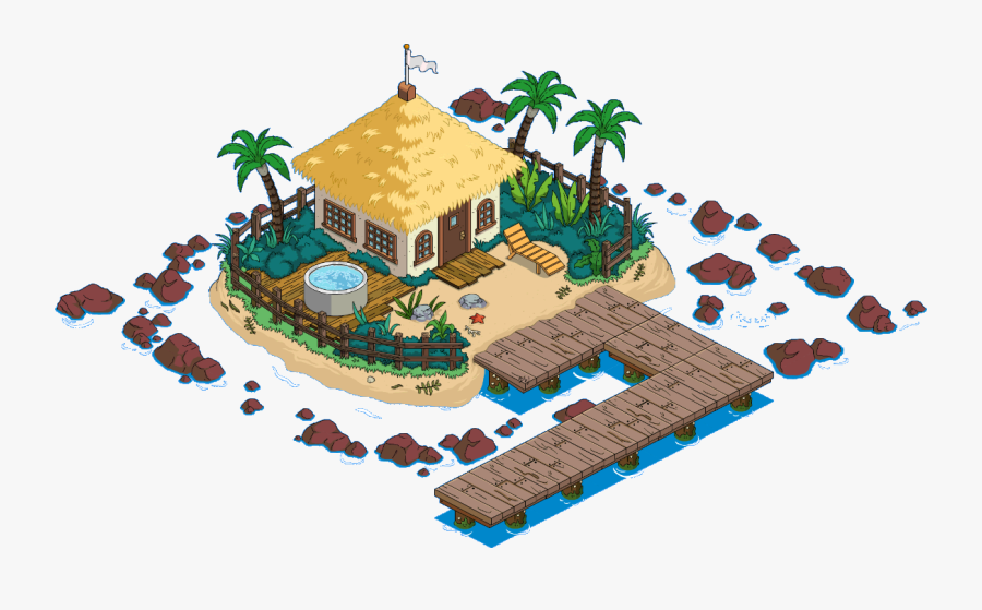 Mall Clipart Escalator - Simpson Tapped Out Island, Transparent Clipart