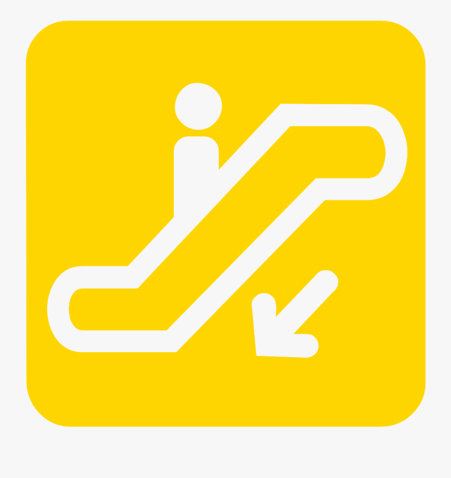 Escalator Png Image - Sign, Transparent Clipart