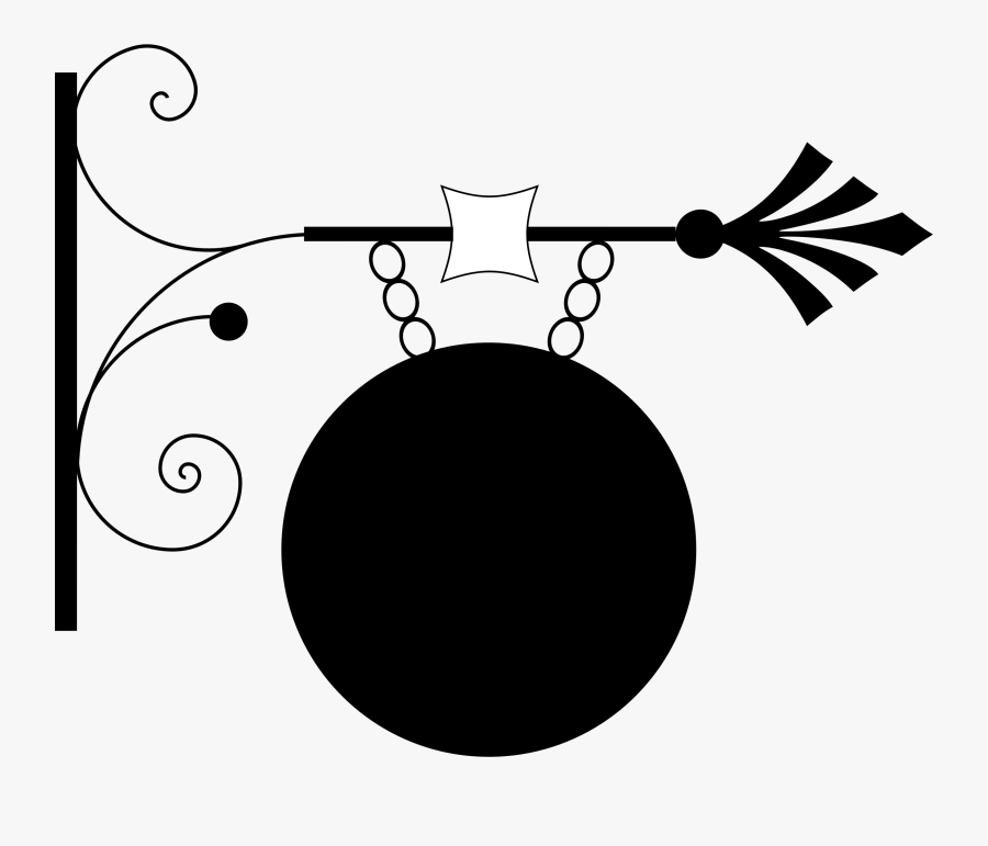 Wrought Iron Sign 2 Clip Arts - Wrought Iron Sign Png, Transparent Clipart