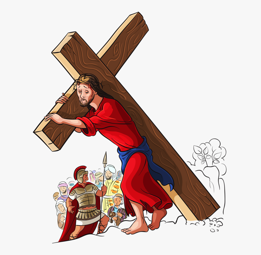 Stock Photography Stock Illustration Clip Art - Jesus Carrying The Cross Clip Art, Transparent Clipart
