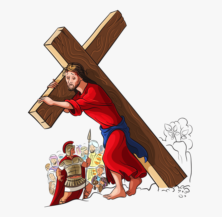 Clip Art - Jesus Carrying The Cross Clip Art is a free transparent ba...