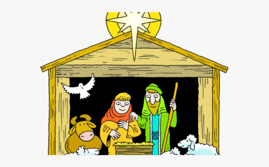 Plaatjes Kerststal, Transparent Clipart