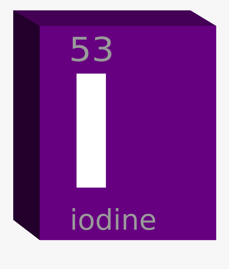 Iodine Block- Chemistry Clip Arts - Iodine Clipart, Transparent Clipart