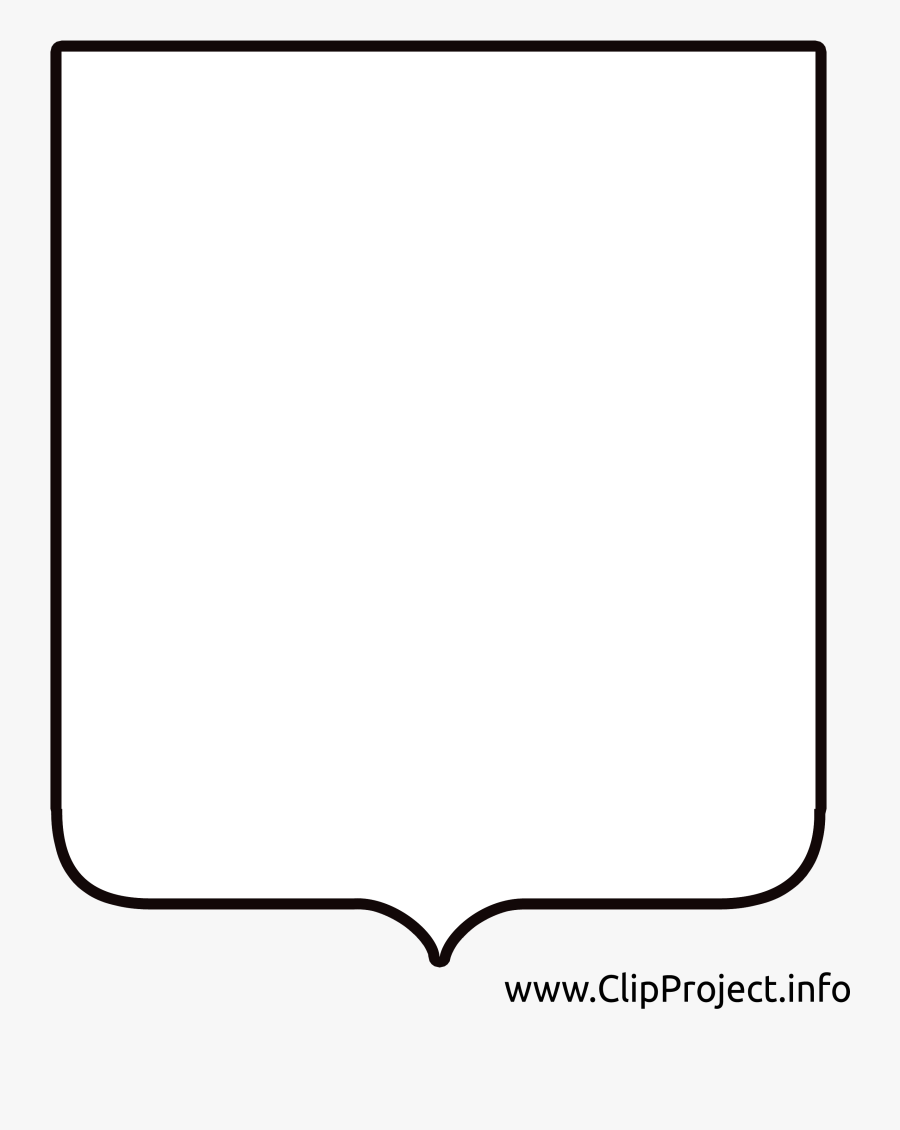 Simple Frames - Щит Для Герба Png, Transparent Clipart