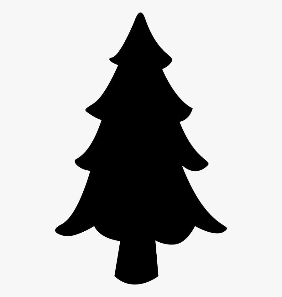 Christmas Day Clipart Santa Claus Christmas Graphics - Black And White Christmas Tree Vector, Transparent Clipart