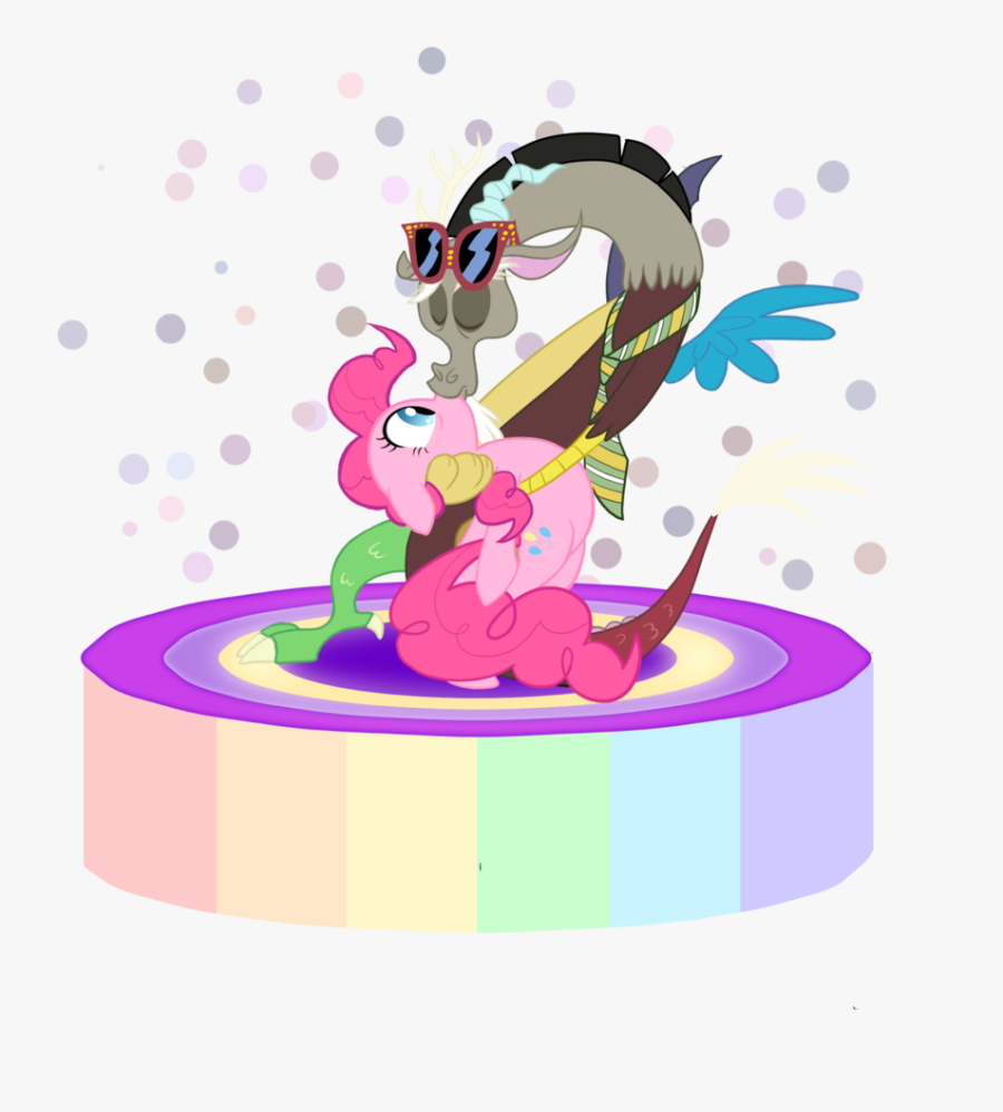 Anima-dos, Discopie, Discord, Female, Interspecies, - Discord Mlp Pinkie Pie Kiss, Transparent Clipart