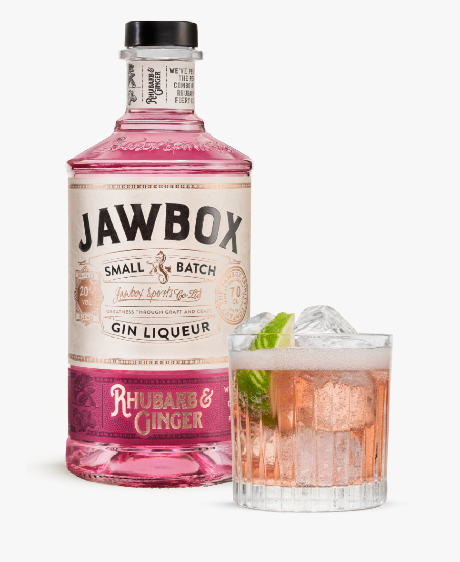 Rhubarb And Ginger Bottle - Jawbox Pineapple And Ginger Gin, Transparent Clipart