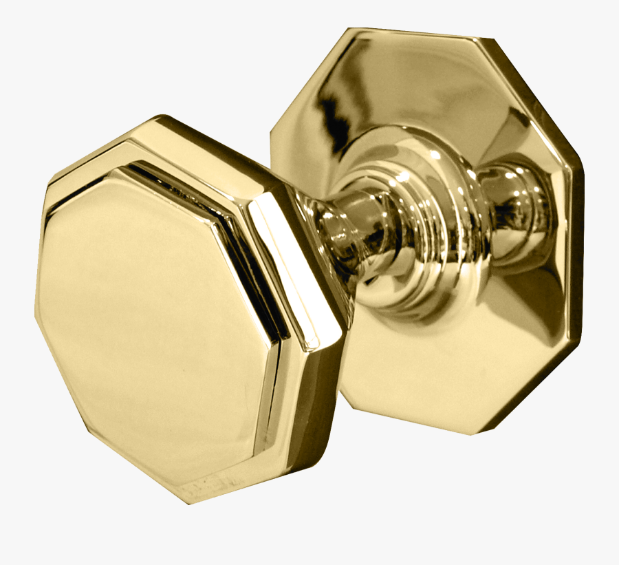 Transparent Door Knob Png - Octagonal Centre Door Knob, Transparent Clipart