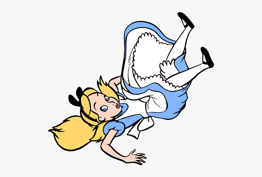 Alice In Wonderland Alice Falling, Transparent Clipart