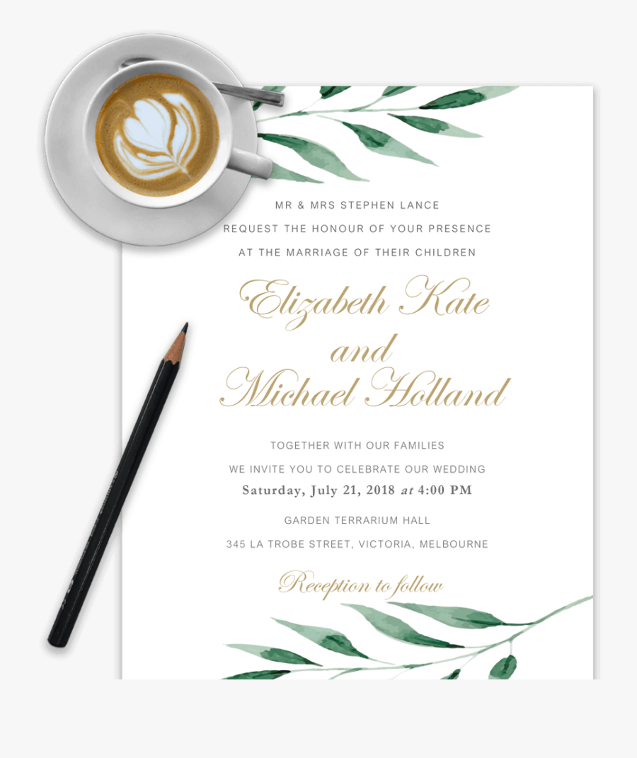 Clip Art Blank Wedding Invitation Templates - Invite You To Celebrate Our Marriage, Transparent Clipart