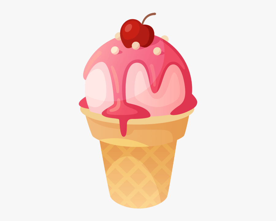 Ice Cream Vector, Transparent Clipart
