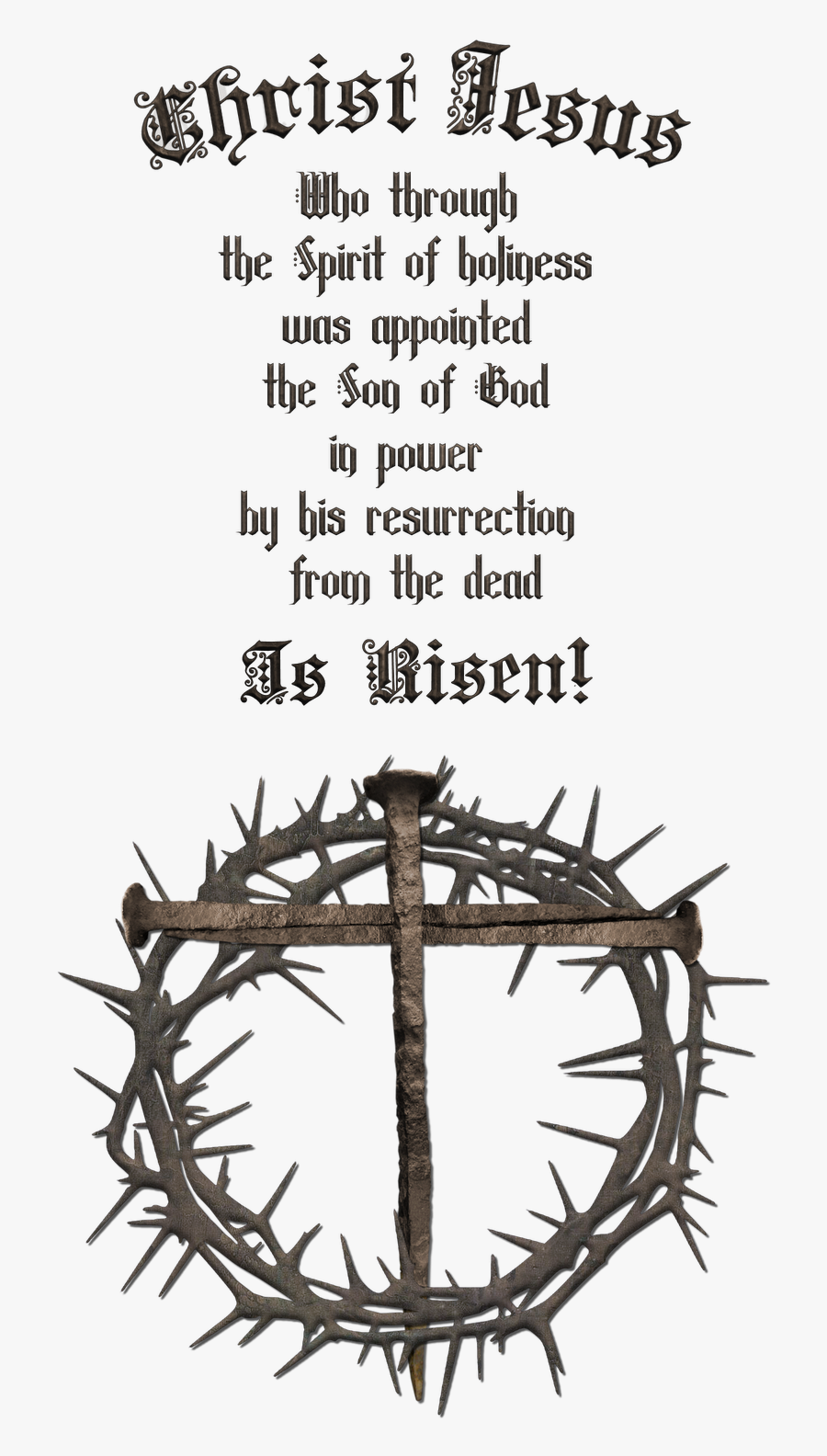 Nail Cross With Crown Clipart - Office Closed Good Friday, Transparent Clipart
