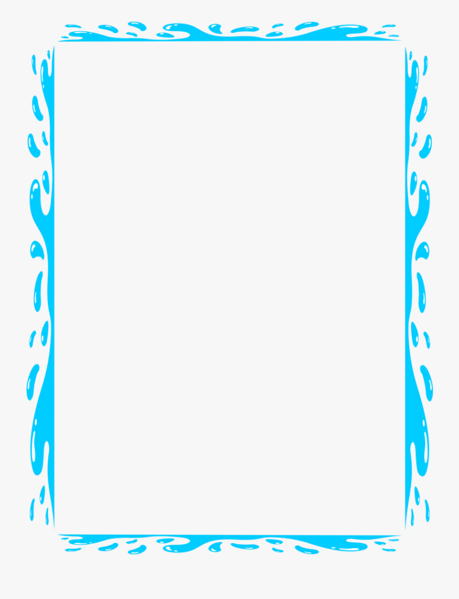 Splashy Border Page Frames - Page Border Png, Transparent Clipart