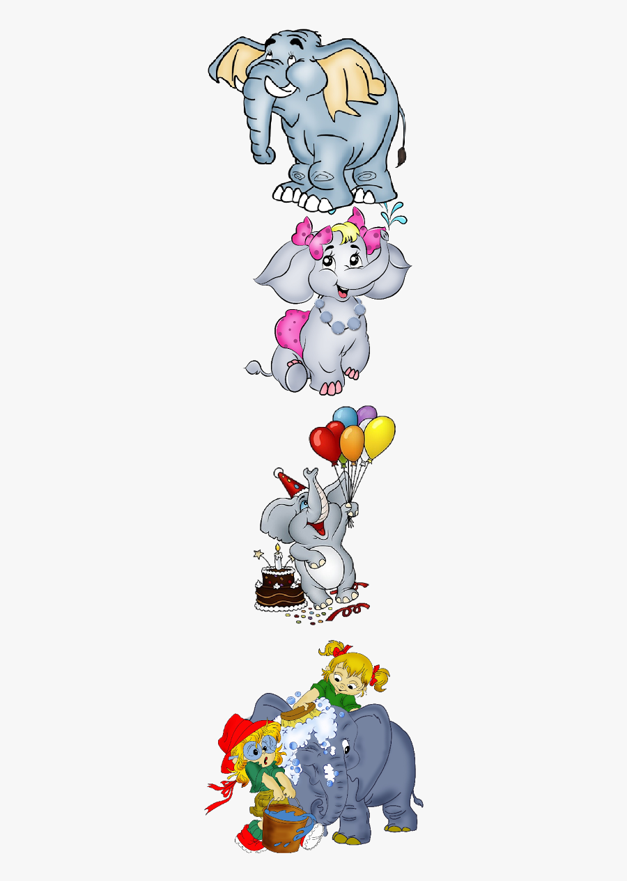 Happy Birthday Elephant, Transparent Clipart