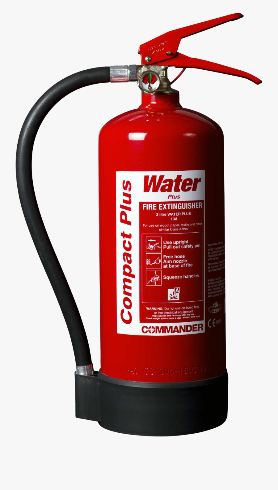 Water Fire Extinguisher Png, Transparent Clipart