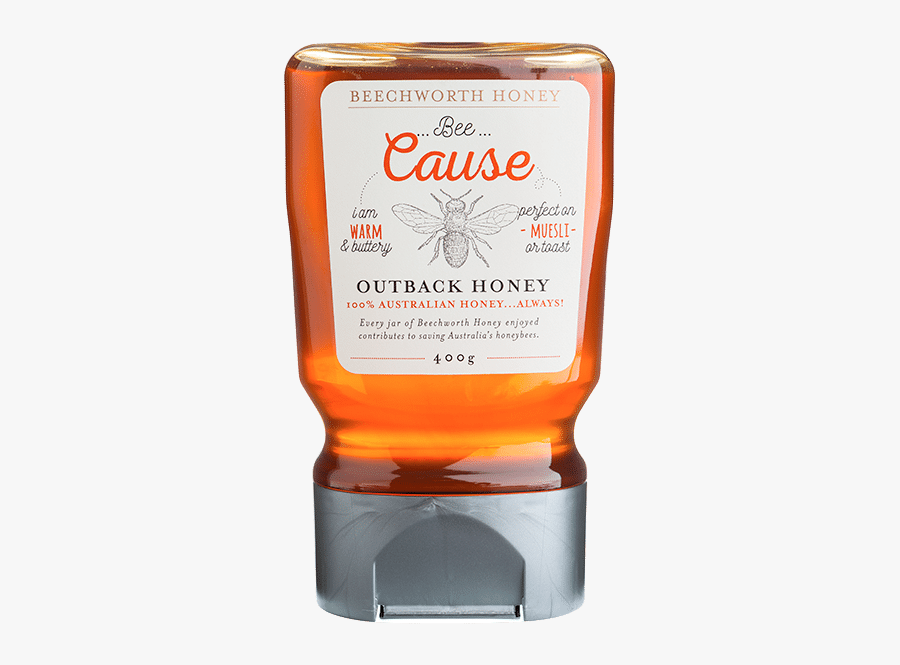 Bee Cause Outback Honey 400g Usd - American Whiskey, Transparent Clipart