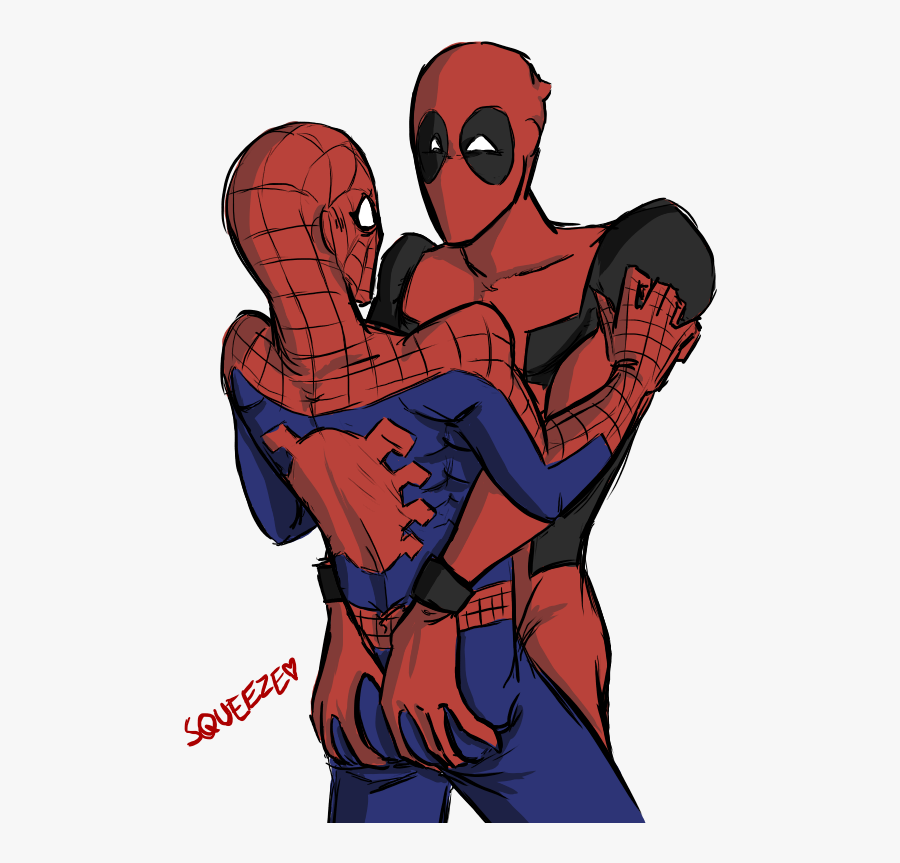 Deadpool Clipart Spiderman - Deadpool Marvel Heroes, Transparent Clipart