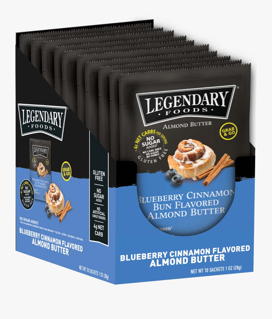 Blueberry Cinnamon Bun Nut Butter Squeeze Packs - Nut Butter, Transparent Clipart