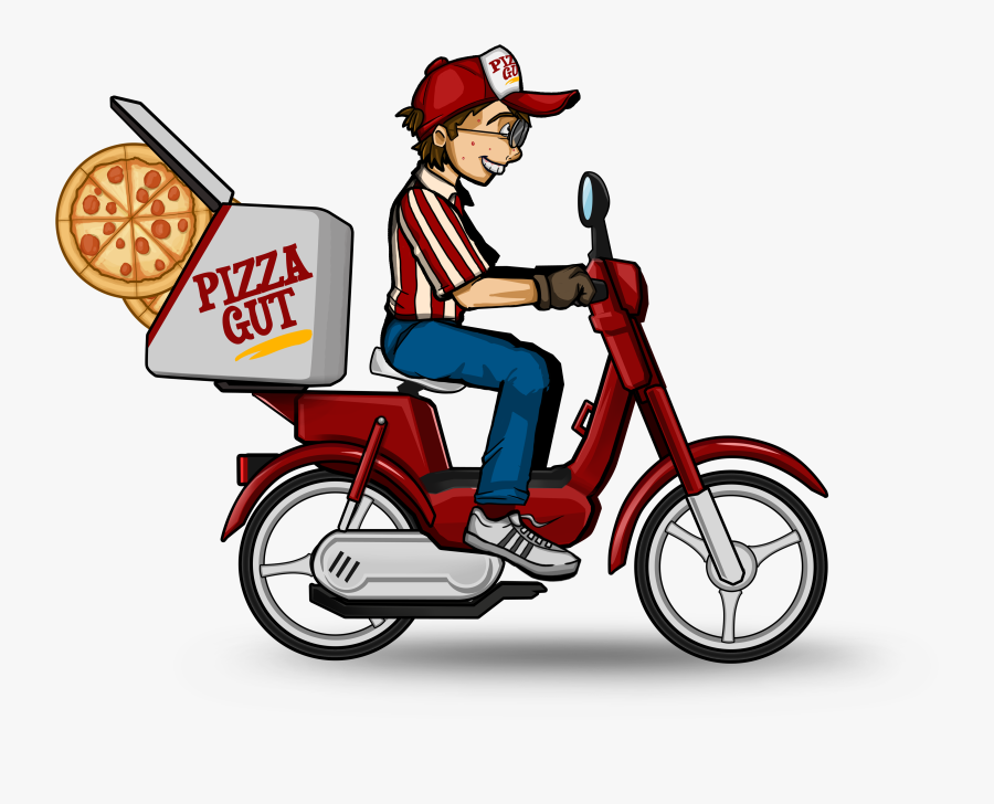 Pizza Delivery Bike Clipart , Png Download - Bike Delivery Png, Transparent Clipart
