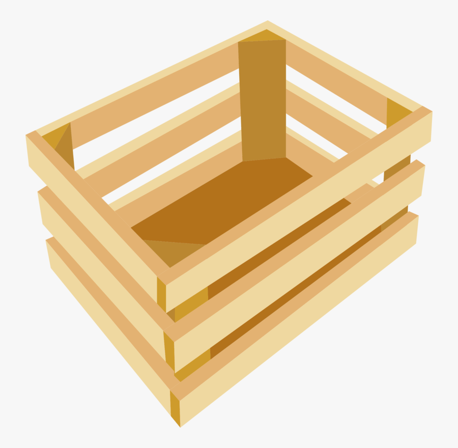 Clipart Box Pallet - Caixote De Madeira Desenho, Transparent Clipart