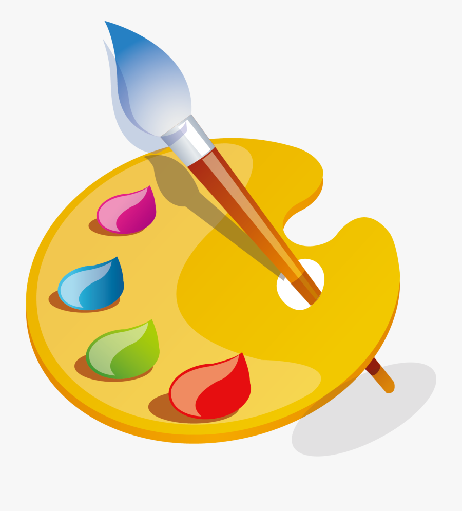 Painting Clipart Paint Plate - Paleta De Cores Png, Transparent Clipart