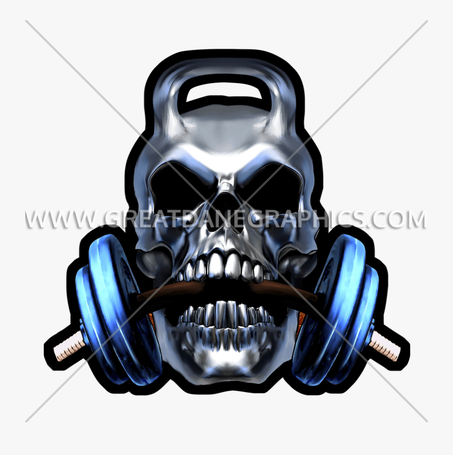 Kettlebell Clipart Skull - Skull, Transparent Clipart