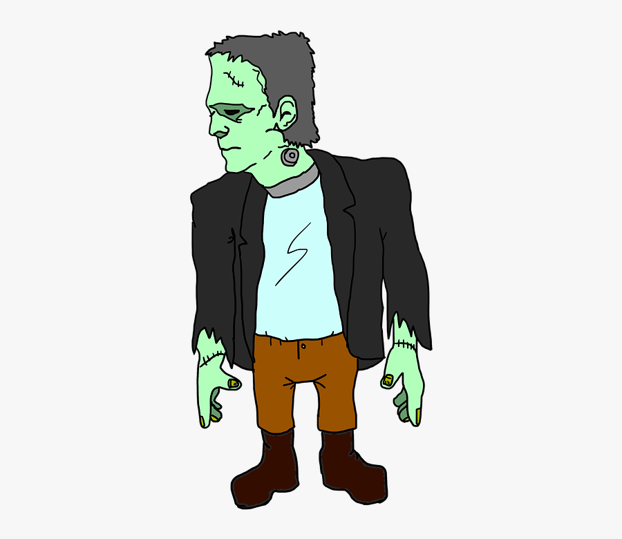 Frankenstein, Monster, Zombie, Undead, Halloween, Dead - Zombie Frankenstein, Transparent Clipart