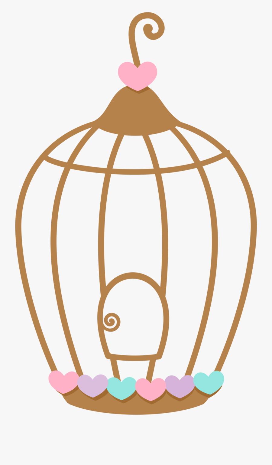 Aves Pass Ros Corujas - Bird Cage Clipart, Transparent Clipart
