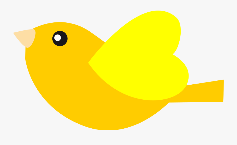 Transparent Yellow Bird Clipart - Cartoon, Transparent Clipart