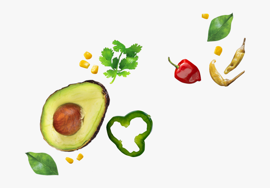 With "tasty Mexico - Avocado, Transparent Clipart