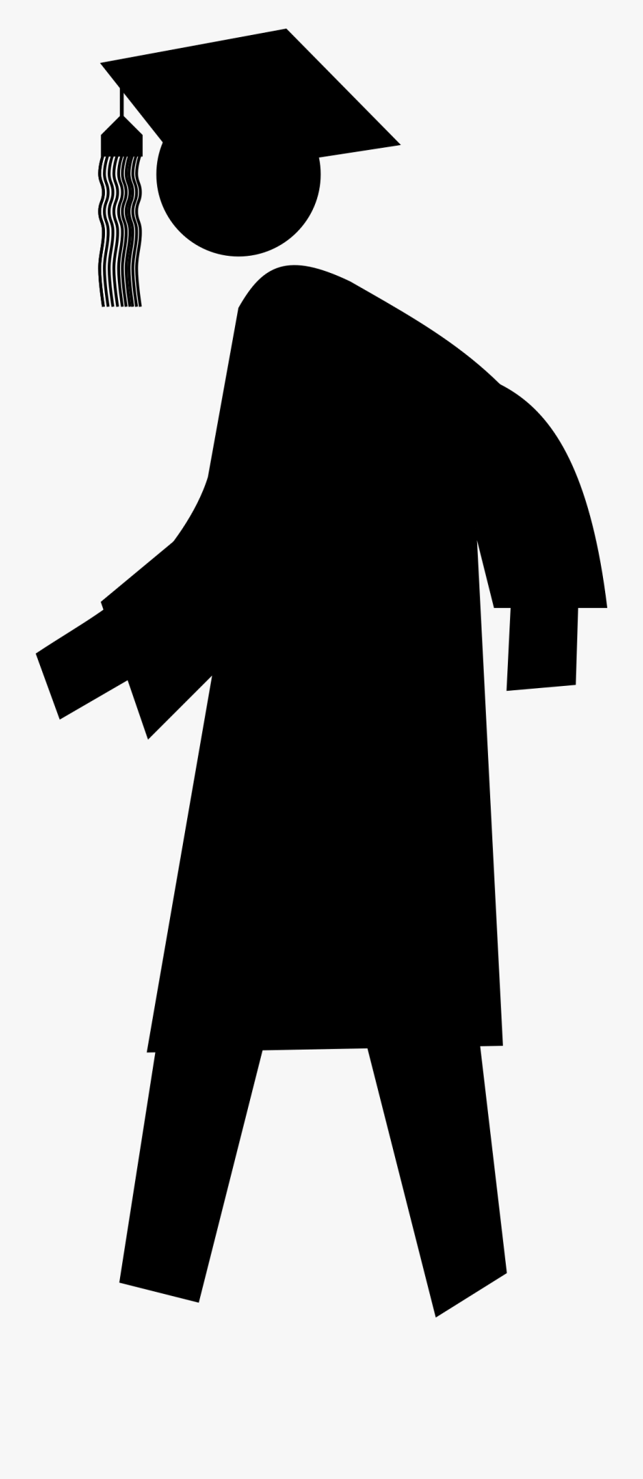 This Free Icons Png Design Of Pedestrian Graduation - Uneducated, Transparent Clipart