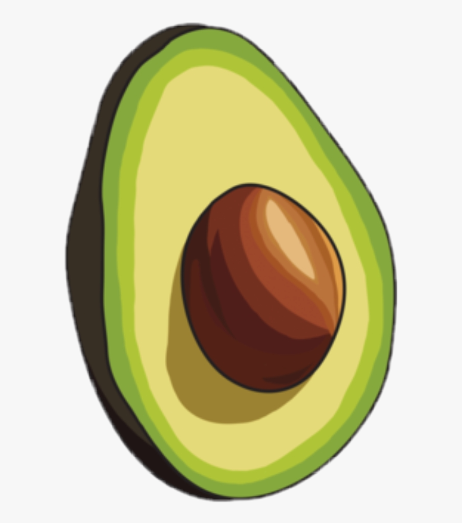 #avocado #tumblr #food #lmao #aesthetic #yummy #tasty - Sticker Vsco Green Avocado, Transparent Clipart
