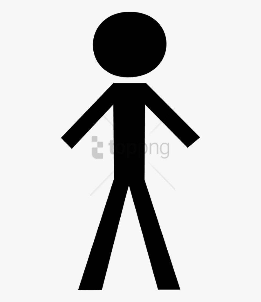 Free Png Download Bold Black Stick Figure Png Images - Stick Figure Png Transparent Background, Transparent Clipart