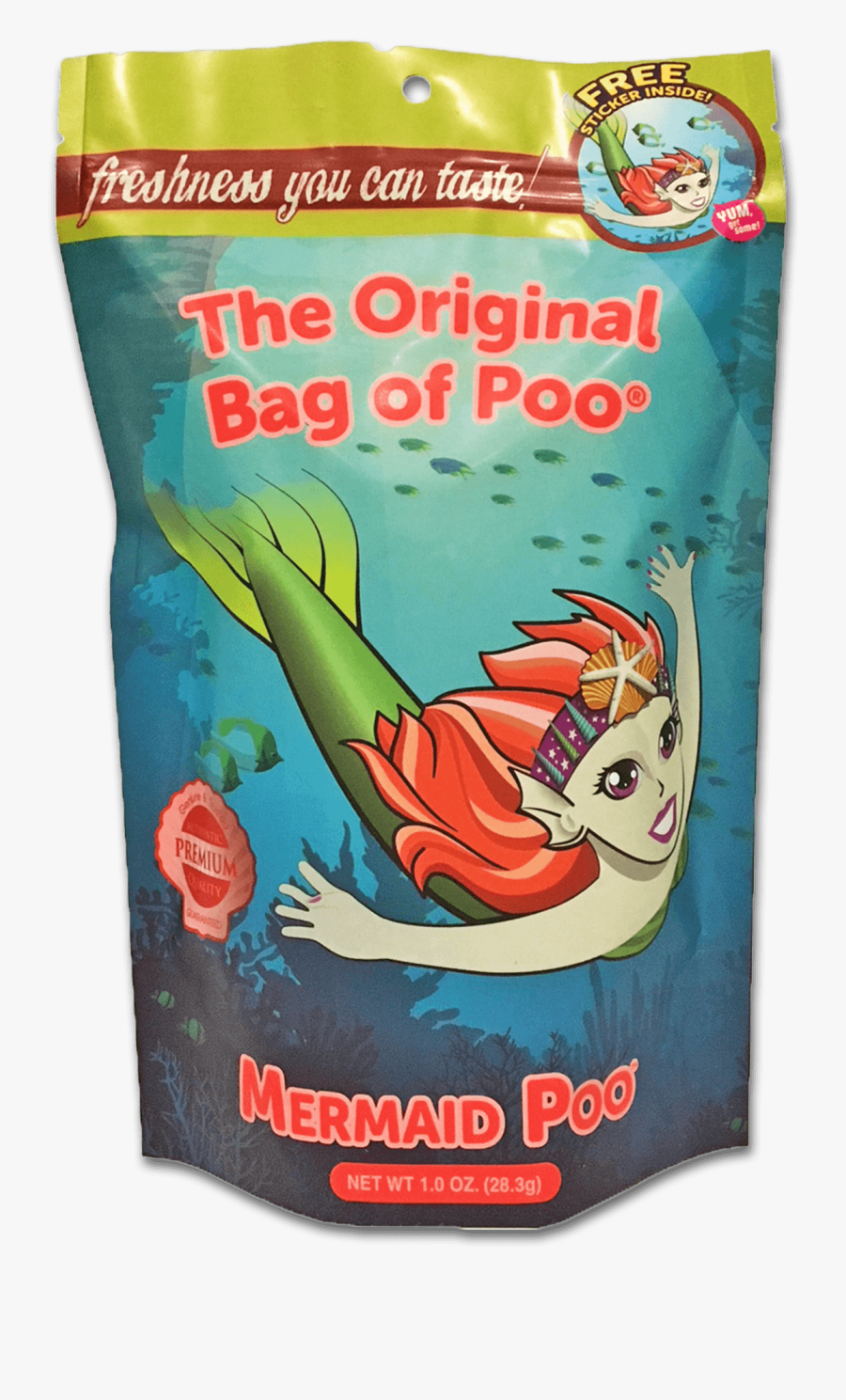 Original Bag Of Poo Mermaid, Transparent Clipart