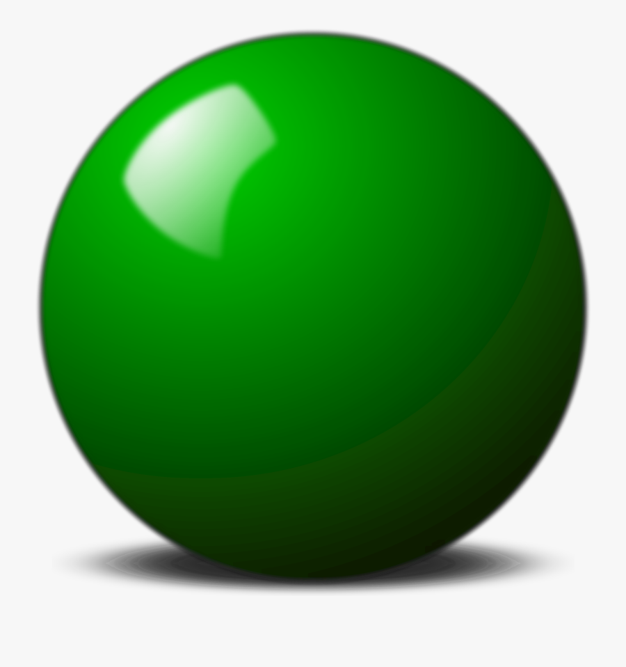 Transparent Billiard Balls Clipart - Green Snooker Ball Png, Transparent Clipart