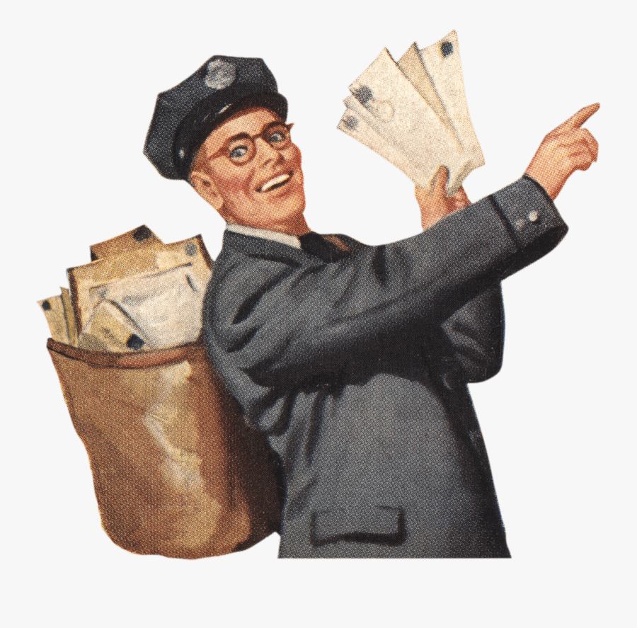 Vintage Postman - Postman Png, Transparent Clipart