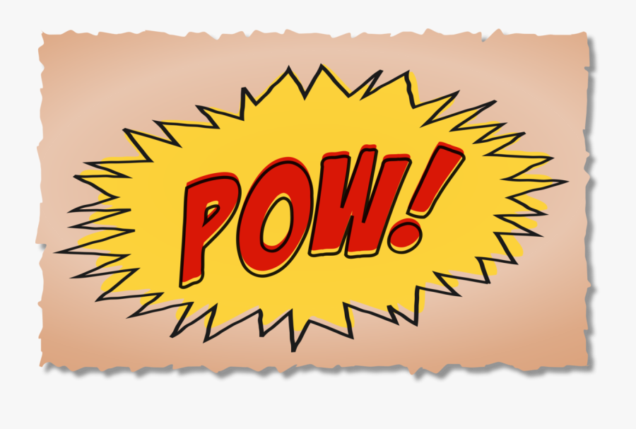 Clip Art Comics Sound Effects - Comic Book Sound Effects Pow, Transparent Clipart