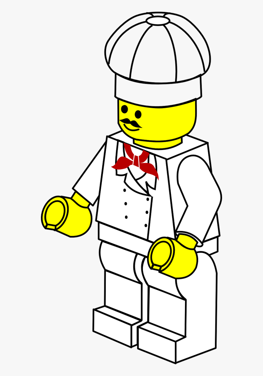 Lego Town Chef - Lego Clipart, Transparent Clipart