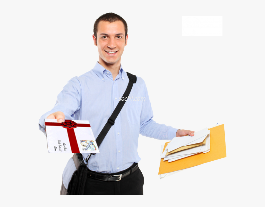 Postman Png Transparent Image - Mailman Delivering Mail, Transparent Clipart