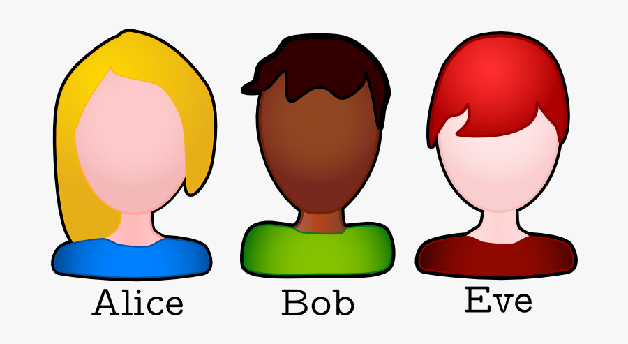 Alice Bob Clipart - Alice And Bob, Transparent Clipart