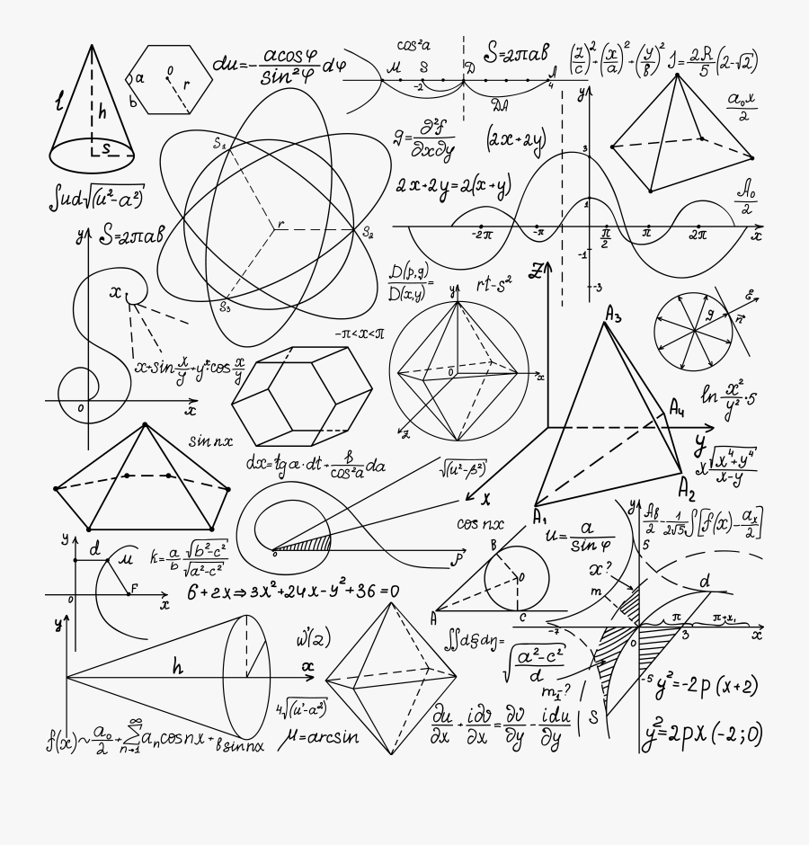 Mathematics Geometry Formula Euclidean Vector Equation - Math Equation Meme Overlay, Transparent Clipart