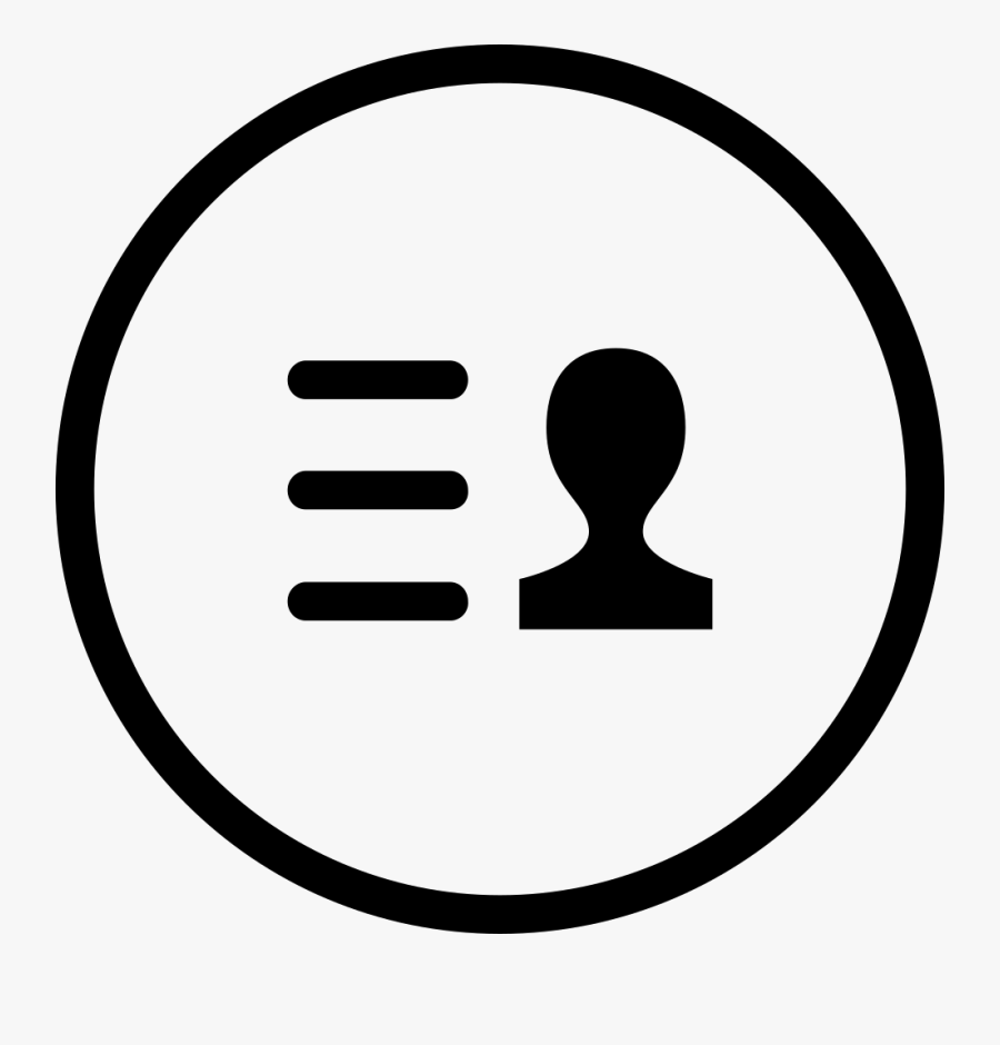 Line Reservation Visitor Id Card Comments - Facebook Icon In Circle, Transparent Clipart