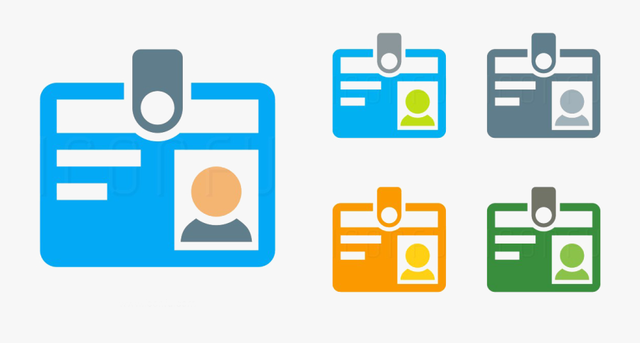 Id Badge Png Transparent Image - Id Card Identification Icon, Transparent Clipart
