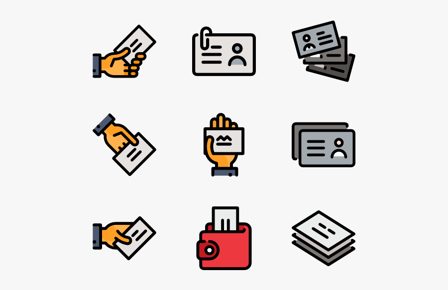 Business Card, Transparent Clipart